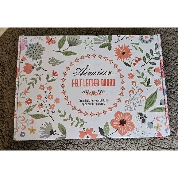 NIB AIMIUR Felt Letter Board Sign Set w/ Easel, Letters, Numbers, Canvas - Picture 1 of 3